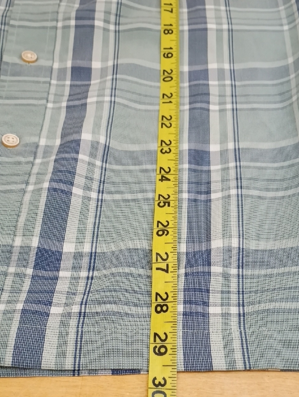 Roundtree & Yorke Plaid Short Sleeve Button Down Shirt Size Large - Picture 9 of 9